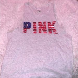 pink/victoria secret  tank top